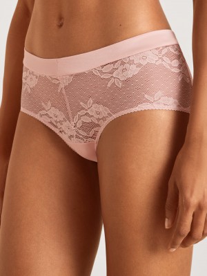 Calida 100% Nature Romance Panty Unterwäsche Damen Rosa | 41758-CWMS