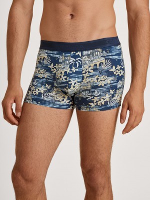 Calida Amalfi Journey Boxer Brief Unterwäsche Herren Blau | 35942-SIBF