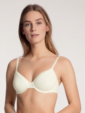 Calida Cate Bra With Underwiring Unterwäsche Damen Alabaster Crème | 69785-YEBK