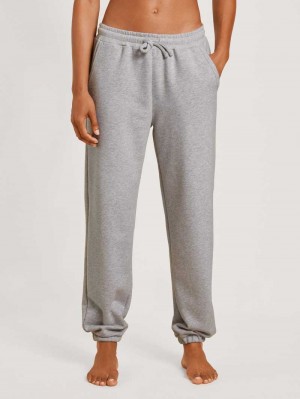 Calida Circular Lounge Pants With Cuffs, Cradle To Cradle Certified® Yoga Damen Grau | 69147-YWIL