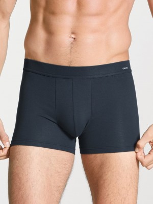 Calida Cotton Code Boxer Brief Unterwäsche Herren Dunkel | 17648-QTNC