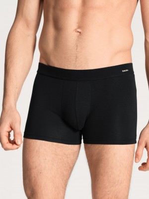 Calida Cotton Code Boxer Brief Unterwäsche Herren Schwarz | 95602-CXIA