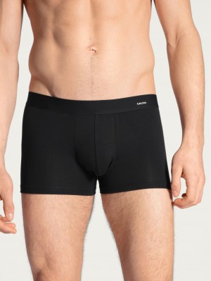 Calida Cotton Code Boxer Brief Unterwäsche Herren Schwarz | 47032-RAIW