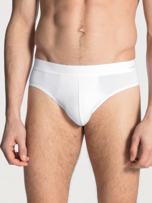 Calida Cotton Code Brief Unterwäsche Herren Weiss | 21075-UODM