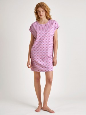 Calida Daylight Dreams Sleepshirt, Length 90cm Nachtwäsche Damen Rosa | 63147-NISJ