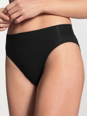 Calida Elastic Brief, High Waist Unterwäsche Damen Schwarz | 79305-HCST