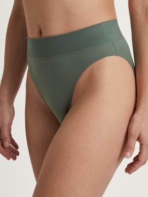 Calida Elastic Brief, High Waist Yoga Damen Grün | 13852-ZHKL