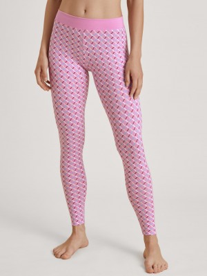 Calida Elastic Trend Leggings Loungewear Damen Rosa | 41692-VCYP