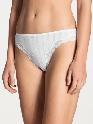 Calida Etude Toujours Brief, Regular Cut Unterwäsche Damen Weiss | 94628-AQRO