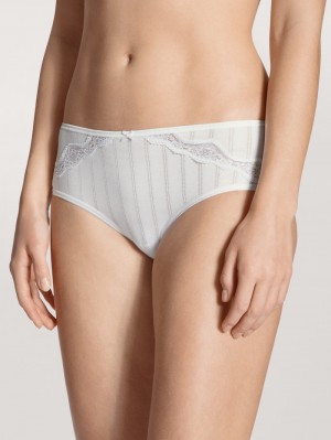 Calida Etude Toujours Shorty Regular Cut Unterwäsche Damen Weiss | 06813-QAEY