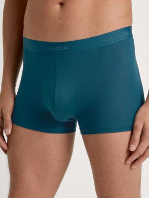 Calida Evolution Boxer Brief Unterwäsche Herren Blau | 80315-ZHGM