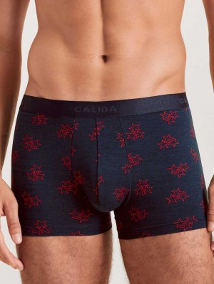 Calida Family & Friends Boxer Brief Nachtwäsche Herren Dunkel | 75890-DHBX