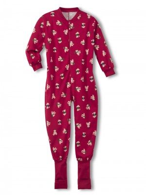 Calida Family & Friends Jumpsuit Pyjama Kinder Rot | 60875-GNXB