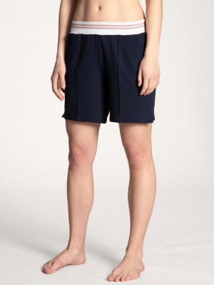 Calida Favourites Lounge Shorts Loungewear Damen Dunkelblau | 27914-KJRA