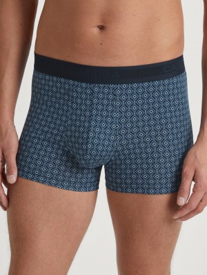 Calida Grafic Cotton Boxer Brief Unterwäsche Herren Dunkel | 29164-HYWA