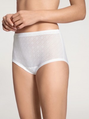 Calida Iconics Brief Unterwäsche Damen Weiss | 31674-KRHU