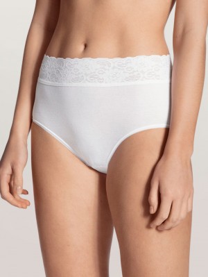 Calida Iconics Midi Brief Unterwäsche Damen Weiss | 76480-CZXH