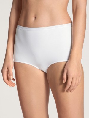 Calida Iconics Midi Brief Unterwäsche Damen Weiss | 74510-GBWV