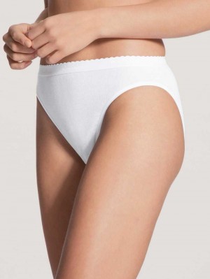 Calida Iconics Mini Brief Unterwäsche Damen Weiss | 38790-EHUS