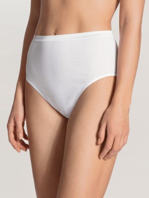 Calida Light Midi Brief Unterwäsche Damen Weiss | 75126-VFRE