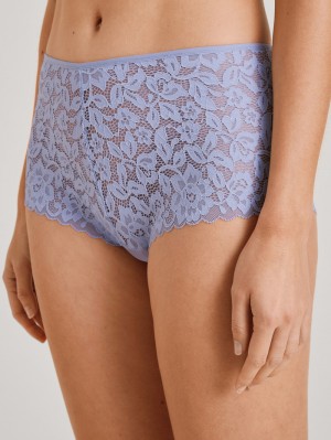 Calida Natural Comfort Lace Shorty Regular Cut Unterwäsche Damen Lavendel | 39402-NUIC