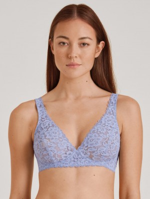 Calida Natural Comfort Lace Soft Non-wired Bra Unterwäsche Damen Lavendel | 56301-JLTD