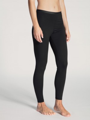 Calida Natural Comfort Leggings Loungewear Damen Schwarz | 95061-EHFS