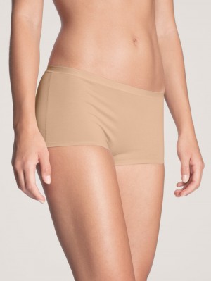 Calida Natural Comfort Shorty Regular Cut Unterwäsche Damen Rosa | 46893-WMLU