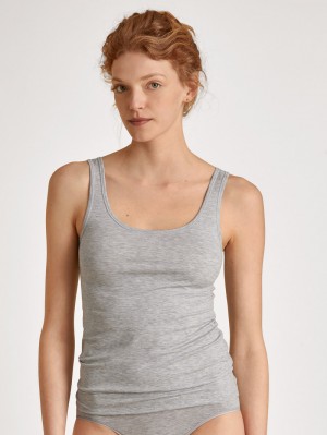 Calida Natural Comfort Tank Top Unterwäsche Damen Grau | 70963-GZIO