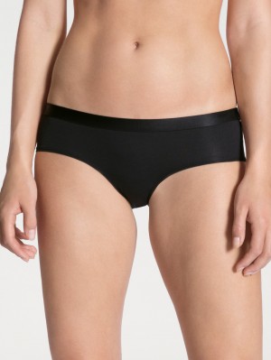 Calida Natural Joy Panty Unterwäsche Damen Schwarz | 60913-GUOT