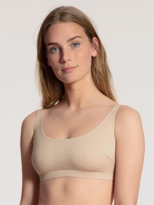 Calida Natural Skin Bustier, Cradle To Cradle Certified® Yoga Damen Rosa | 62483-QXVB