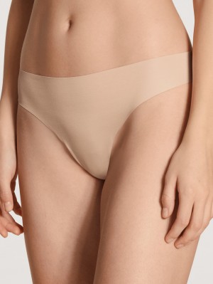 Calida Natural Skin String Unterwäsche Damen Rosa | 57142-AMPN