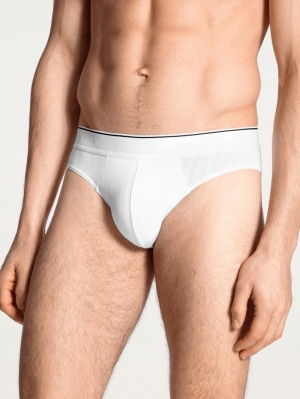 Calida Pure & Style Mini Brief Unterwäsche Herren Weiss | 67094-SXLF