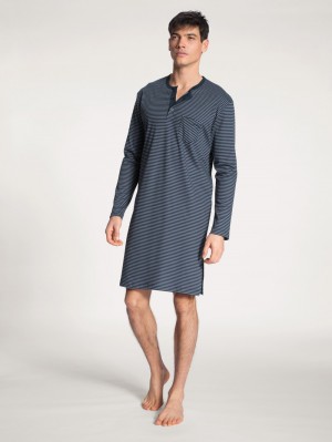 Calida Relax Streamline Nightshirt Nachtwäsche Herren Dunkel | 91043-UIWF