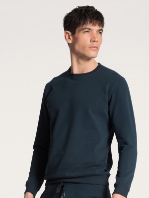 Calida Remix Basic Lounge Sweatshirt Loungewear Herren Dunkel | 42619-HSGD