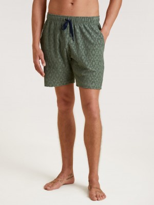 Calida Rmx Lounge Holiday Bermudas Loungewear Herren Grün | 74263-AWQR