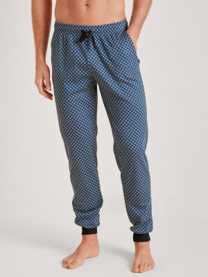 Calida Rmx Sleep Enjoy Pants Nachtwäsche Herren Indigo | 26047-BHRX