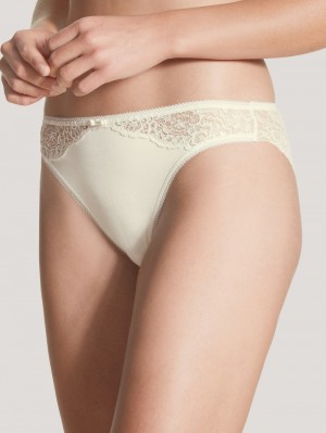 Calida Sensual Secrets Brief Unterwäsche Damen Alabaster Crème | 04879-ZGFX