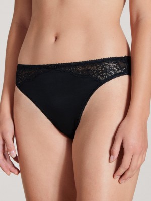 Calida Sensual Secrets Brief Unterwäsche Damen Schwarz | 58360-GPLN