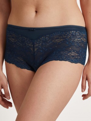 Calida Sensual Secrets Shorty Regular Cut Unterwäsche Damen Blau | 12038-WGZL