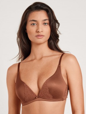 Calida Sensual Secrets Soft Bra Unterwäsche Damen Ginger Bisquit | 52903-VLNS