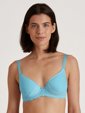 Calida Sensual Secrets Spacer Bra Unterwäsche Damen Blau | 93274-UCQP