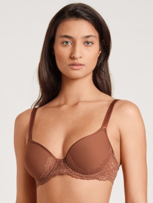 Calida Sensual Secrets Spacer Bra Unterwäsche Damen Ginger Bisquit | 53190-MNUY