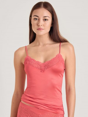 Calida Sensual Secrets Spaghetti Top Unterwäsche Damen Rosa | 34069-RSFY