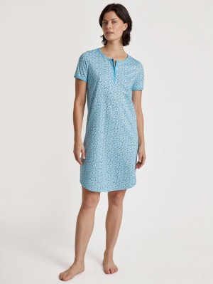 Calida Special Nightdress Nachtwäsche Damen Blau | 90685-ISJY