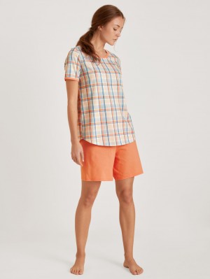 Calida Special Short Pyjama Nachtwäsche Damen Canyon Sunset | 24978-LUNB