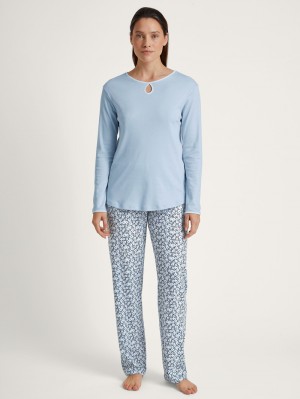 Calida Sweet Dreams Pyjama Nachtwäsche Damen Arctic Ice | 79436-EIXH