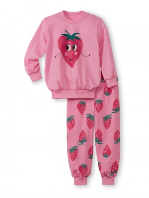 Calida Toddlers Strawberry Pyjama With Cuff Pyjama Kinder Rosa | 30926-SHWI