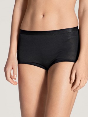 Calida True Confidence Panty, High Waist Unterwäsche Damen Ws Schwarz | 38520-YFPG