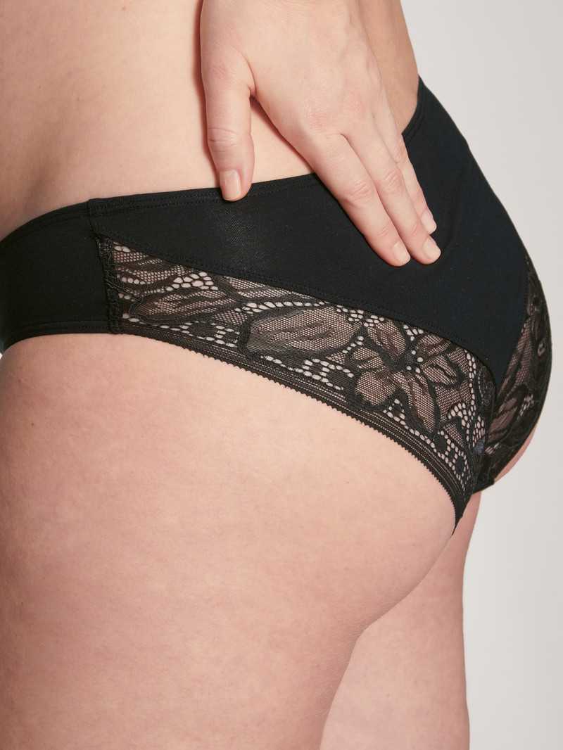 Calida 100% Nature Mum Brief, Regular Cut, Cradle To Cradle Certified® Unterwäsche Damen Schwarz | 83129-ULKG